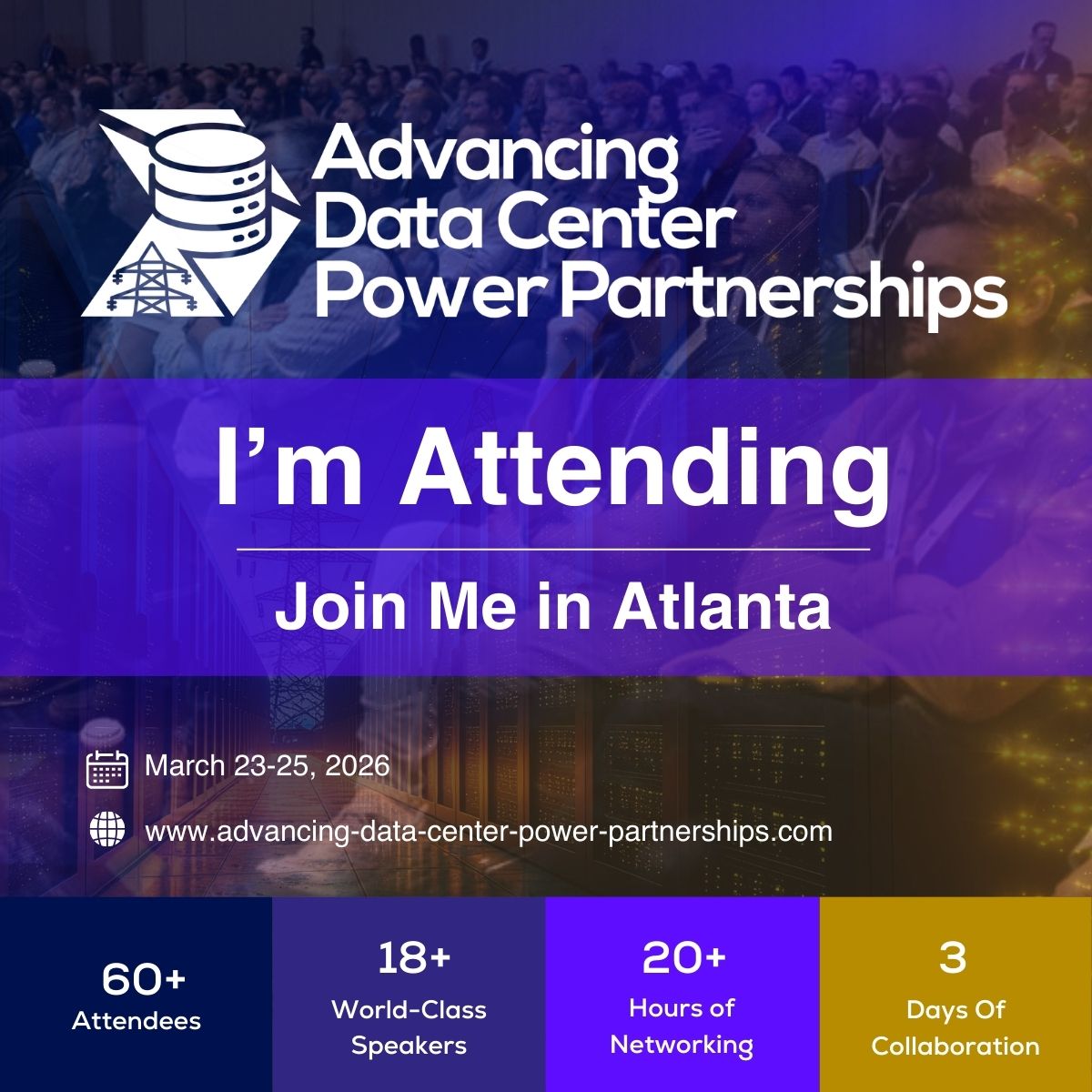 Advancing Data Center Power Partnerships - I'm Attending Banner
